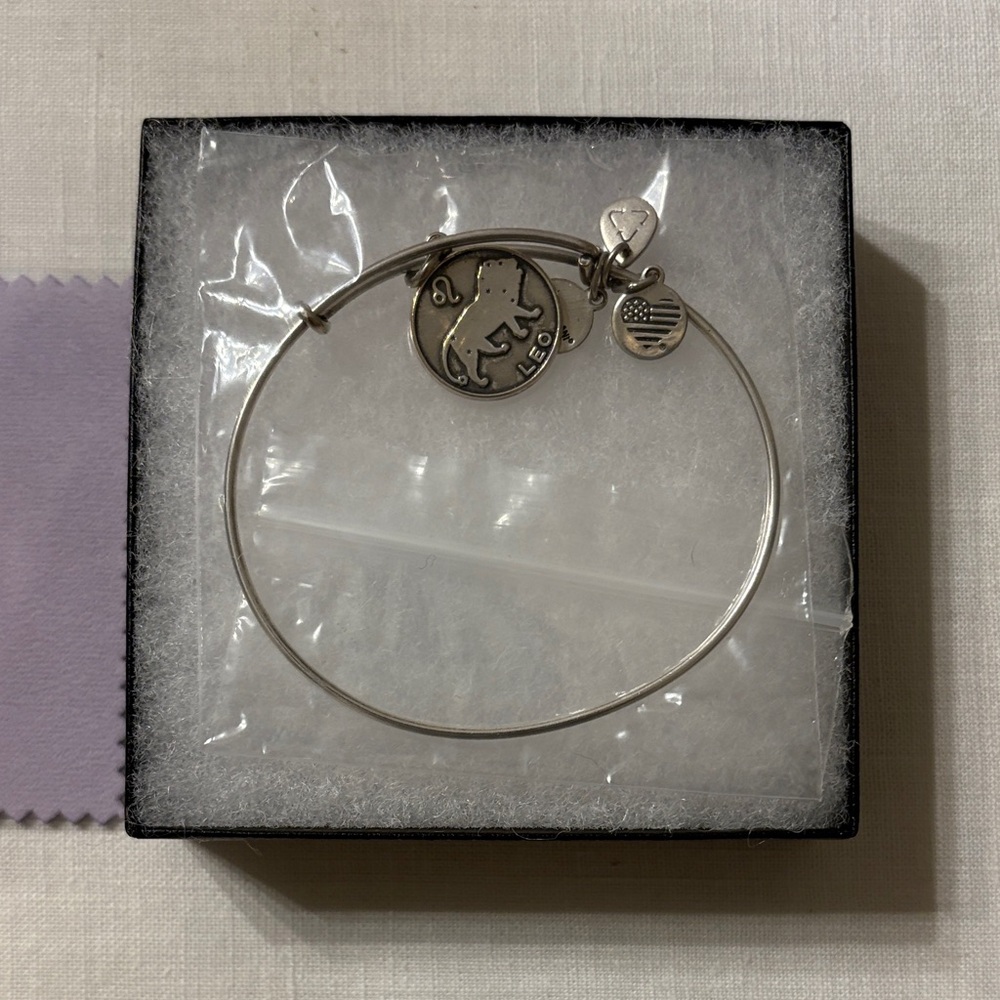 Alex and Ani Leo Charm Bangle Bracelet